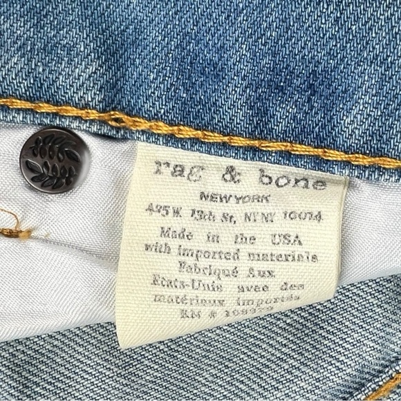 NWT Rag & Bone Dre Slim Fit Boyfriend Distressed Women’s Jeans Size 27 - Picture 5 of 7